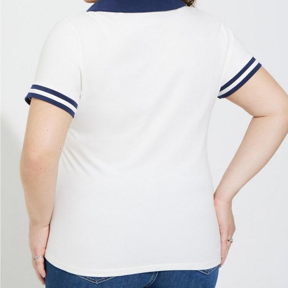 ❤️NWT VINTAGE TORRIID - MICKEY MINNIE MOUSE POLO JERSEY SHIRT - FOXY AMERICANA - Picture 2 of 15